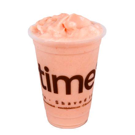 Order Strawberry Peach Smoothie food online from Boba Time store, Los Angeles on bringmethat.com