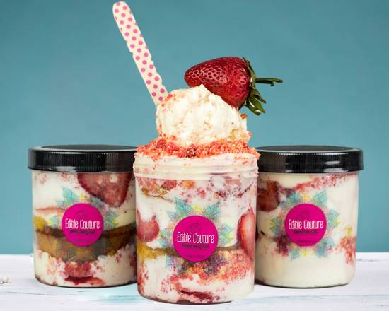 Order Strawberry Shortcake Cup (12 oz) food online from Edible Couture store, New Haven on bringmethat.com