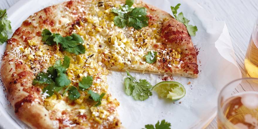 Order 18" STREET CORN PIZZA (ELOTE) food online from Amore Pizzeria store, Clearwater on bringmethat.com