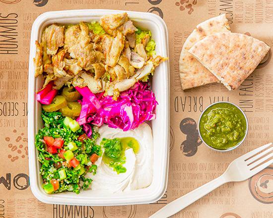 Order Chicken Shawarma food online from Soom Soom Fresh Mediterranean store, Los Angeles on bringmethat.com