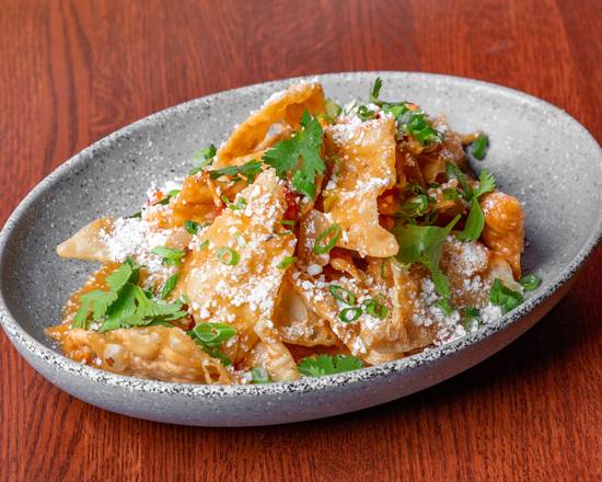 Order Vietnamese Crawfish Etouffee Nachos food online from Bywater Brew Pub store, New Orleans on bringmethat.com