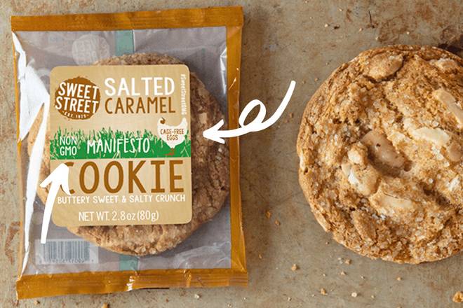 Order Salted Caramel Cookie food online from Fuzzy's Taco Shop store, Beaumont on bringmethat.com