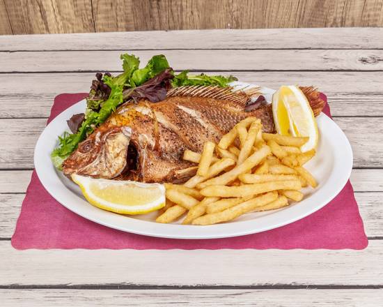 Order Fried Mojarra (Mojarra Frita) food online from Drake 25 store, New Rochelle on bringmethat.com