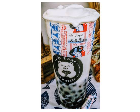 Order White Rabbit Candy Milk Tea food online from Oh Bear Cafe & Teahouse store, Seattle on bringmethat.com