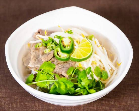 Order Raw Beef Steak Pho (안심 쌀국수) food online from Pho32 Shabu Shabu store, Palisades Park on bringmethat.com