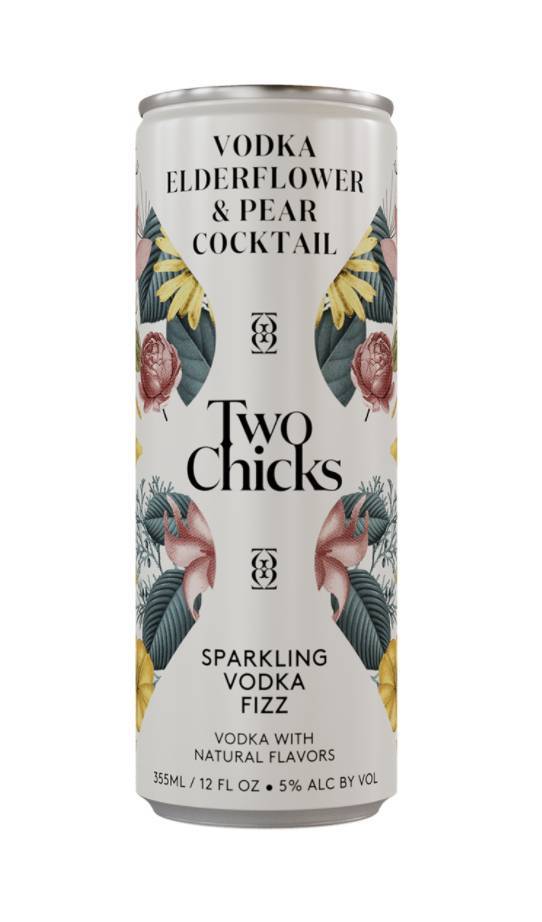 Order Two Chicks Vodka, Pear & Elderflower - 12oz. Can (5% ABV) food online from The Local - Jacksonville store, Jacksonville on bringmethat.com