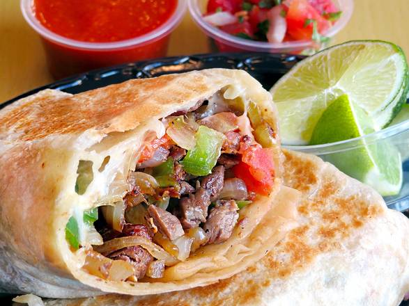 Order Burrito De la Casa food online from Tacos Plus store, Los Angeles on bringmethat.com