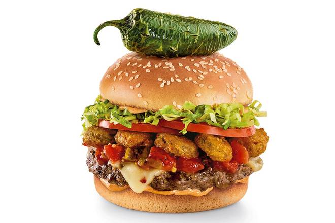 Order Burnin’ Love Burger® food online from Red Robin store, Lacey on bringmethat.com