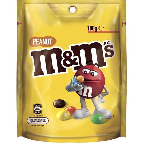 M&M's Peanut Chocolate Medium Bag 180g