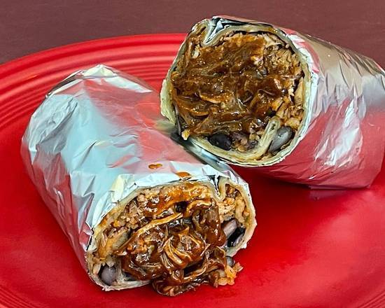 Order Mission Chicken Mole Burrito by Papalote food online from Barzotto store, Palo Alto on bringmethat.com