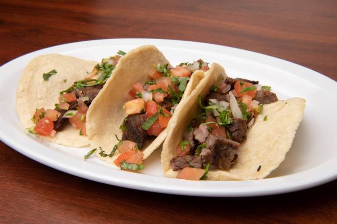 Order Steak Tacos food online from El Tipico Quetzal Cafeteria store, West Palm Beach on bringmethat.com