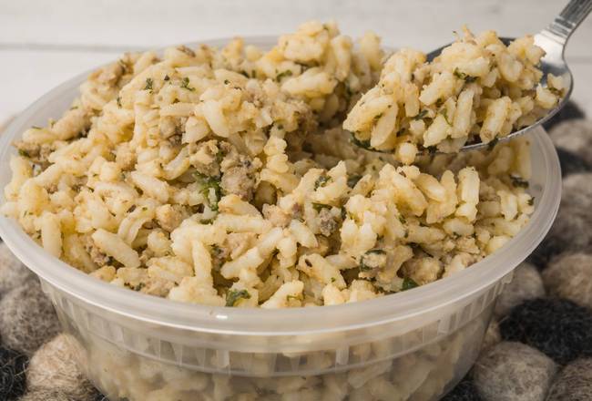 Order OMG Dirty Rice food online from Omg Seafood To Go store, Houston on bringmethat.com
