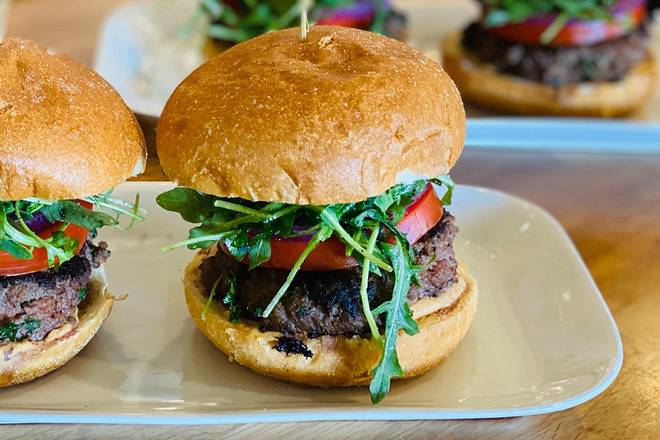 Order Kafta Beef* Burger food online from Pita Jungle store, Glendale on bringmethat.com