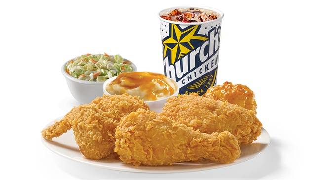 Order 3 Pieces Mixed Chicken Combo food online from Churchs Chicken store, National City on bringmethat.com