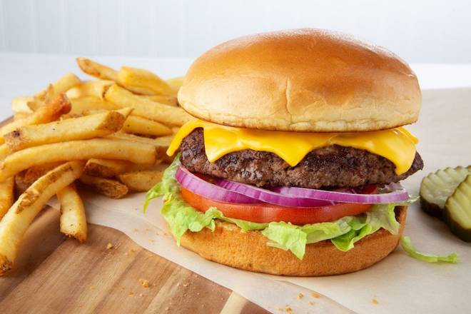 Order All-American Crush Cheeseburger* food online from Bakers Square Restaurant & Pies store, Mankato on bringmethat.com