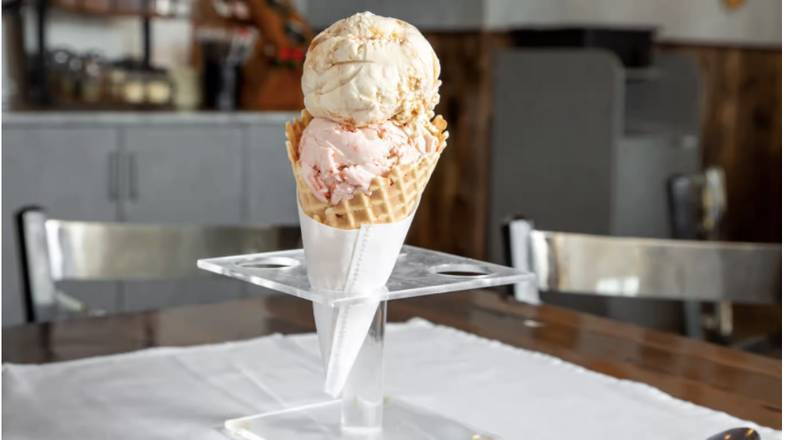 Order Double Scoop Ice Cream food online from Oberweis Dairy store, Elgin on bringmethat.com