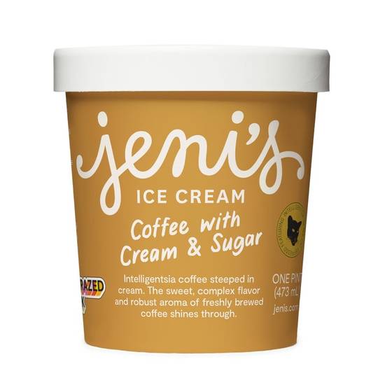 Order Coffee With Cream & Sugar Pint food online from Jeni Splendid Ice Creams store, Tampa on bringmethat.com