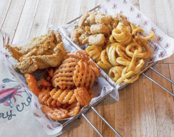 Order Fried Shrimp Basket (8 pcs) food online from Hungry Crab Juicy Seafood store, Largo on bringmethat.com