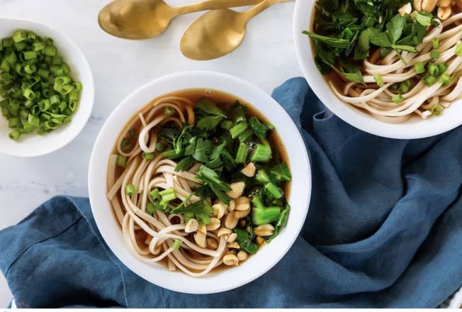 Order 110.Vegetable Udon Noodle food online from Fuji Revolving Sushi Bar store, Cypress on bringmethat.com