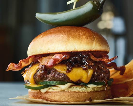 Order Bacon Bomb Burger  food online from Aussie Grill Virtual store, Tampa on bringmethat.com