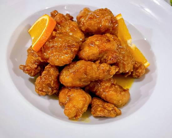 Order Orange Chicken food online from Baramee Thai Restaurant store, San Pedro on bringmethat.com