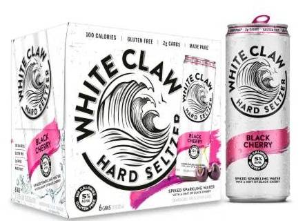 Order White Claw Black Cherry, 6pk-12oz can hard seltzer (5.0% ABV) food online from Woodbury Wine & Spirits store, ORLANDO on bringmethat.com