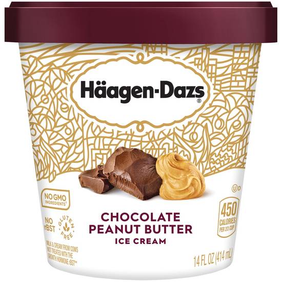 Order Haagen-Dazs Chocolate Peanut Butter Ice Cream, 14 OZ food online from Cvs store, LINCOLN on bringmethat.com
