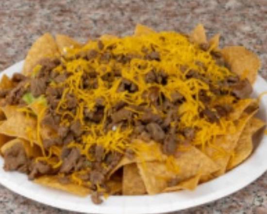 Order Super Nachos food online from Alamilla's Mexican Food store, El Monte on bringmethat.com