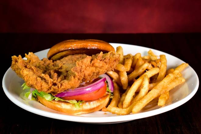Order Pork Tenderloin Sandwich food online from Aspen Creek Grill store, Noblesville on bringmethat.com