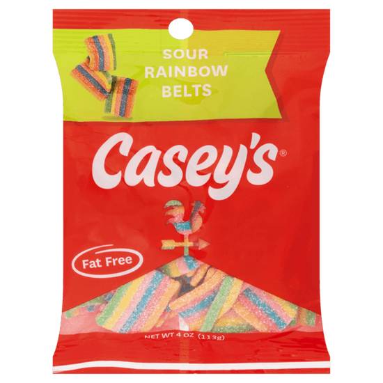 Order Casey's Sour Rainbow Belts 3.5oz food online from Casey's General Store store, Kearney on bringmethat.com