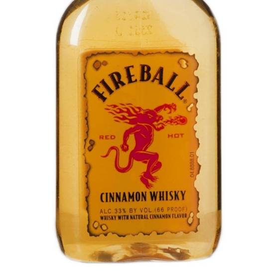 Order Fireball Whiskey 100ML 33%ABV  food online from Princess Liquors store, Port Saint Lucie on bringmethat.com