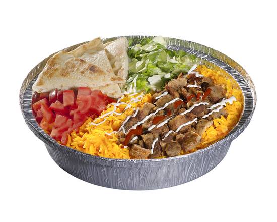 Order Beef Gyro Platter food online from The Halal Guys store, Long Beach on bringmethat.com