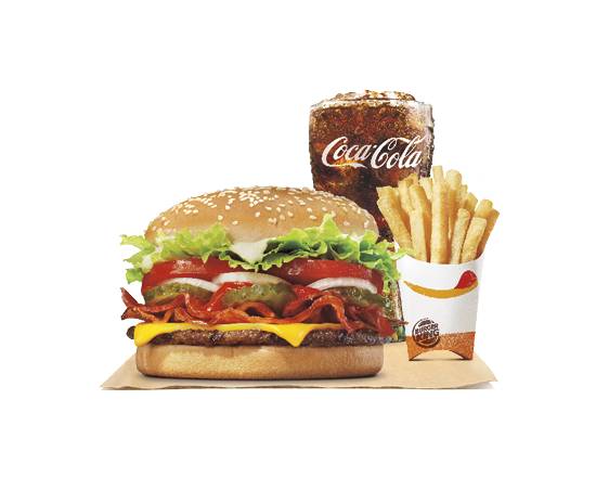 Order WHOPPER® with Bacon & Cheese food online from Burger King store, Forestville on bringmethat.com
