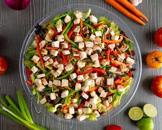 Order Salad Party Bowl Plain or with Chicken (Serves 8-10) food online from Chicken Kitchen store, Coral Gables on bringmethat.com