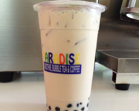 Order Banana Milk Tea food online from Paradise Smoothie Bubble Tea & Coffee store, Fort Myers on bringmethat.com