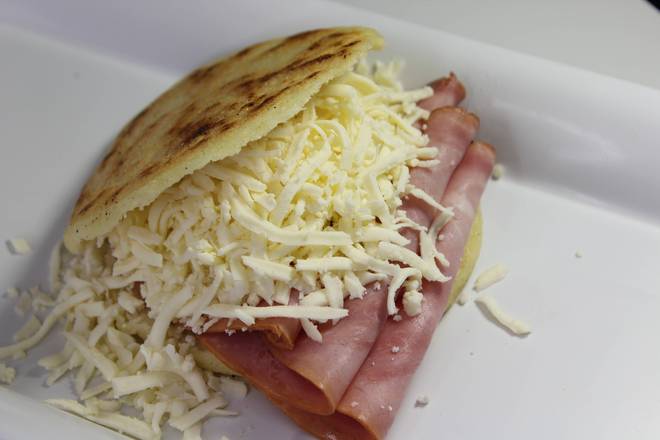 Order Ham And Cheese Arepa food online from Dale Arepa Bar & Healthy Bistro store, Miami on bringmethat.com