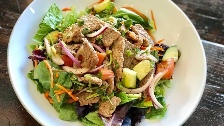 Order Spicy Beef Salad food online from Celadon Thai Kitchen store, Los Angeles on bringmethat.com