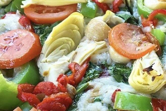 Order Herbivore Pizza food online from Mid City Pizza store, New Orleans on bringmethat.com