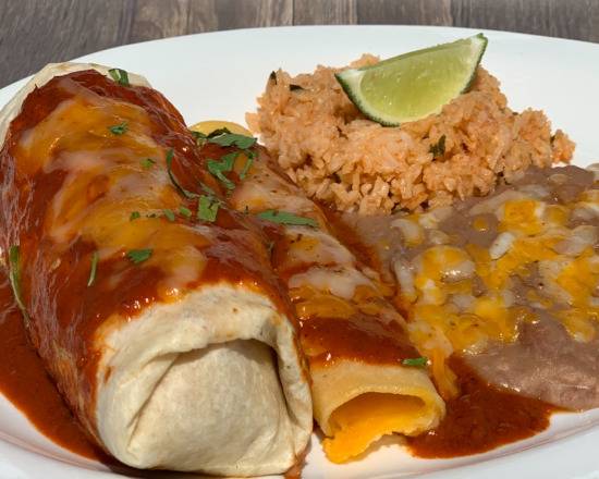 Order Burro & Cheese Enchilada food online from Serranos Mexican Food store, Queen Creek on bringmethat.com