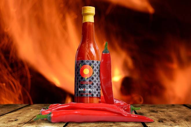 Order Schlotzsky’s Hot Sauce 12oz food online from Schlotzsky's Deli store, Oklahoma City on bringmethat.com