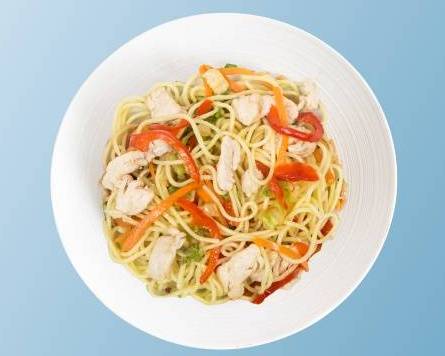 Order Hakka Noodles Egg-tastic food online from Delhi Woks store, Raleigh on bringmethat.com