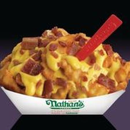 Order Bacon Cheese Fries food online from Nathan Famous store, Bellevue on bringmethat.com