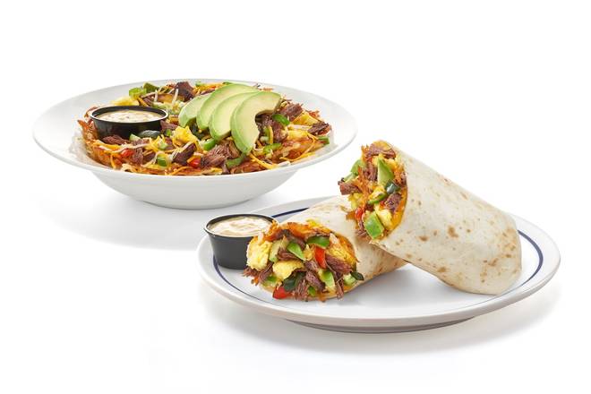 Order Spicy Poblano Fajita Burrito & Bowl  food online from Ihop store, San Rafael on bringmethat.com
