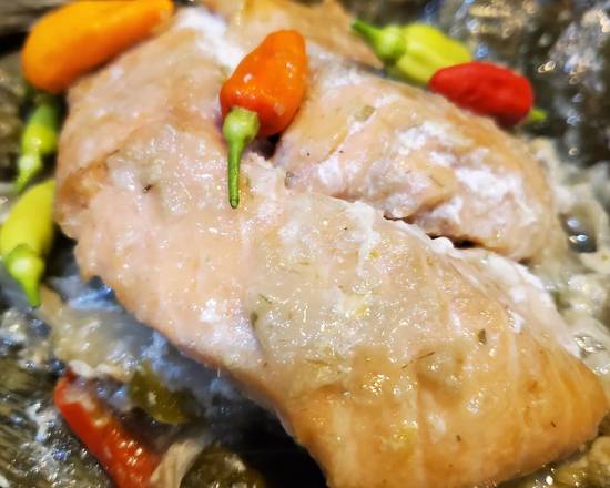 Order Dream Salmon - Mok Pa food online from Lan Xang store, Fort Myers on bringmethat.com