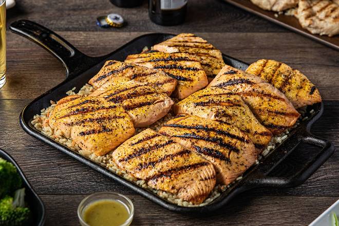 Order Party Pack Mesquite Wood-Grilled Salmon food online from Logan's Roadhouse store, Cookeville on bringmethat.com