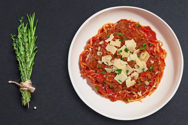 Order Bolognese Pasta (Spaghetti) food online from Fork & Pasta store, West Bloomfield on bringmethat.com