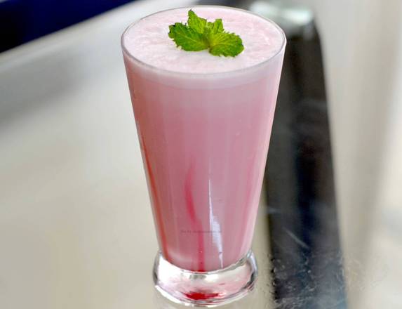 Order ROSE LASSI food online from Bombay Street Food store, Austin on bringmethat.com