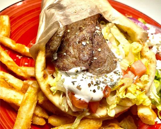 Order Gyro sandwich food online from Liberty Bagels store, Queens on bringmethat.com