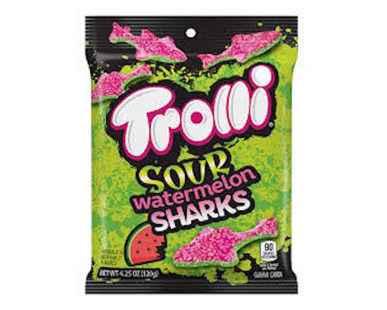 Order Trolli Sour Watermelon Sharks 4.25oz food online from George's Market store, San Francisco on bringmethat.com
