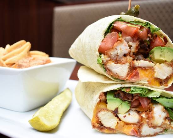 Order Crispy Chicken Ranch Wrap food online from Post Office Cafe store, Babylon on bringmethat.com